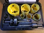 Starrett KV1094 Bi-metal Hole Saw Kit. Fixed Price $79.99.
