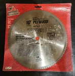 New Vermont American No. 25276 Unopened 10" Plywood Krome King Steel Saw Blade. Fixed Price $25.98.