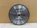 Masterforce 252-8304 12" X 80 Tooth Titanium Carbide Tipped Finishing Saw Blade. Fixed Price $13.99.