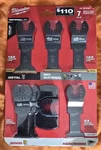 Milwaukee 49-10-9107 Multi-tool Blade Set (7PC) Multi-material Titanium Enhanced. Fixed Price $44.99.
