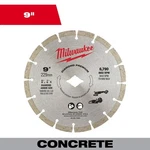 Milwaukee 9 In. Segmented Diamond Blade. Fixed Price $39.95.