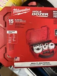 Milwaukee 49-22-4175 Hole Saw Kit 15 Pieces, Red. Fixed Price $99.99.