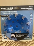Hercules 7" Arrow Segmented Diamond Cup Wheel Wet & Dry Grinding #HA217-1. Fixed Price $39.00.