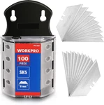 Utility Knife Blades, SK5 Steel, 100-PACK With Dispenser. Fixed Price $15.99.