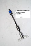 Shopsmith Mark V 500 Carriage Lock Rod, Wedges Handle - Complete (#3). Fixed Price $24.95.