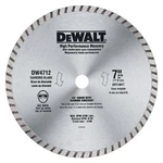 Dewalt DW4712 7-INCH Dry/wet Continuous Rim Diamond Blade For Block And Brick. Fixed Price $16.75.