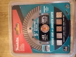 Makita X-lock Diamond Blade E-07406, 5 In. For Cutting Ceramic + Granite. Fixed Price $26.00.