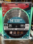 Makita 14" Segmented Rim Diamond Blade 3 Pack For General Purpose B-69646. Fixed Price $154.97.