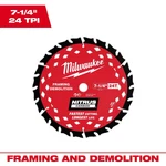 Milwaukee 48-40-0750 7-1/4" Carb Circ Blade. Fixed Price $31.66.