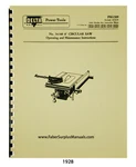 Delta Rockwell 8" Table Saw 34-160 Operating, Maint & Parts List Manual #1928. Fixed Price $13.00.
