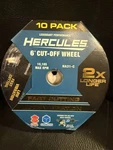 Hercules 10 Pack 6" Cut-off Wheel Cutting Discs Stainless & Metal HA31-C. Fixed Price $18.00.