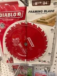 New Freud D0824 Diablo 8-1/4-INCH Tooth Atb Framing Saw Blade 5/8-IN Arbor. Fixed Price $17.99.