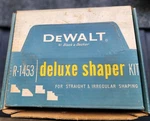 Dewalt By Black & Decker Deluxe Shaper Kit -straight Irregular Shaping R-1453. Fixed Price $59.95.