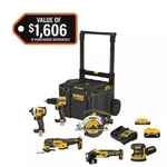 Dewalt 6-TOOL Cordless Combo Kit 20V Max Li-ion Brushless + Toughsystem Box. Fixed Price $649.97.