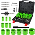 Lifeideas Bi-metal Hole Saw Kit, 22PCS Set With 3/4" To 2-1/2" 12 Pc.... Fixed Price $53.47.