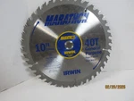 Irwin Marathon 10" 40T General Purpose Circular Saw Blade 24070 18070. Fixed Price $29.97.