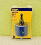 Irwin 373214A 2-1/4" Bi-metal Hole Saws With Arbor. Fixed Price $8.00.