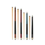 Set Of 4 Short Pool Cues Aska Colorful With Nylon Wrap For Small Space. Fixed Price $140.09.