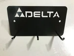 Delta Table Saw, Wrench, Push Stick, Feather Board, Tool Holder. Fixed Price $17.00.