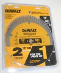 New Dewalt DW3106P5 /60T Construction Circular Crosscut Saw 2 Blade Pack. Fixed Price $39.99.