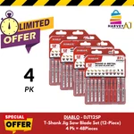 Diablo T-shank Jig Saw Blade Set (12-PIECE) Combo 4PK = 48 Pieces. Fixed Price $70.97.