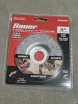 Bauer 4" Coarse Carbide Grit Carving Disc With 7/8" Arbor 58126. Fixed Price $19.50.