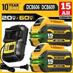 15AH DCB609-2 For Dewalt Flexvolt 20V/60V Max Lithium-ion Battery Pack Charger. Fixed Price $113.99.