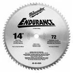 Milwaukee 48-40-4505 14 In. 72 Tooth Dry Cut Carbide Tipped Blade. Fixed Price $180.49.