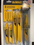 Dewalt Pcs Reciprocating Blade Kit W/case Usa DWAR8SETCS. Fixed Price $15.00.