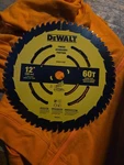 Dewalt 12 60T Carbide Teeth Miter Saw Blade. Fixed Price $40.00.