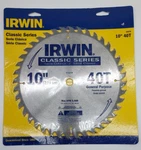 Irwin 15270 10 X 40T Classic Series Circular Saw Blade Carbide 5/8 16MM Arbor. Fixed Price $17.99.