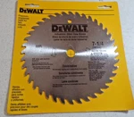 Dewalt Industrial Steel Saw Blade 7-1/4 DW3325 40 Teeth Factory Sealed Made Usa. Fixed Price $10.00.