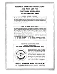 Sears Craftsman 113.29003 10" Radial Saw Instruction Manual & Parts List. Fixed Price $17.95.