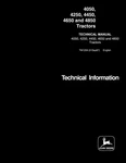 John Deere 4050, 4250, 4450, 4650, 4850 Tractor Service Manual Repair Shop Book. Fixed Price $109.00.