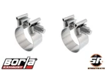 Borla 18330 Stainless Steel Accuseal Single Bolt 3" Band Clamp - Pair ( Qty 2 ). Fixed Price $43.90.