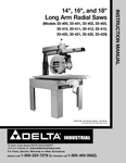 Delta 33-400 401 402 403 410 411 412 413 420 421 422 423 Raidal Saw Manual. Fixed Price $20.24.