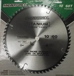 Masterforce 252-8292 10" X 60 Tooth Titanium Carbide Saw Blade. Fixed Price $20.00.