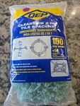 Qep 1/8 & 1/4 Inch Clearview 2 Tile Spacers 100 Count + 50 Green Plastic. Fixed Price $14.95.