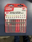 Diablo DJT20S Pc T-shank Jig Saw Blade Set For Wood & Metal (20-PIECE). Fixed Price $27.99.