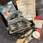 Vtg Sears Craftsman 1/2 Electric Hand Saw #336.27963 W/case & Blades 1960'S. Fixed Price $125.00.