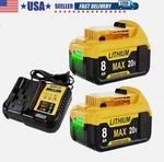 8.0AH For Dewalt 20V Lithium Xr Battery DCB206-2 DCB205 DCB200-2 Drill Tool-us. Fixed Price $116.84.