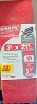 Diablo 3"W 21"L 50 Grit Zirconium Oxide Sanding Belt Pk. Fixed Price $9.50.