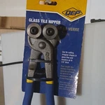 Qep Glass Tile Nipper Steel Blade 1/4 In Blue Yellow Silver Model 10306. Fixed Price $21.00.