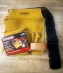 Craftsman Heavy Duty Suede Leather 5 Pocket Nail Tool Pouch Polyweb Belt 940640. Fixed Price $20.00.