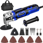 Oscillating Multi Tool 3.5A Variable Speed W/ 13PCS Kit Handle Blue. Fixed Price $76.89.