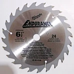 Milwaukee 48-40-4108 6-1/2" X 24 Teeth Cordless Thin Kerf Saw Blade (bulk). Fixed Price $5.00.