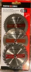 Porter Cable 3PC 3.5" Circular Multi-cutter Saw Blade Set Wood Metal PC338MULTI. Fixed Price $9.00.
