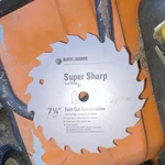 Black+decker Super Sharp 73-007 7-1/4 In Steel Circular Saw Blade 20T Wood. Fixed Price $12.00.