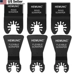 Hemunc Oscillating Tool Scraper Blades Flexible 6-RIGID & Taper. Fixed Price $27.66.
