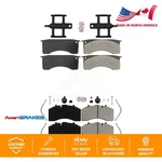 Front Rear Semi-metallic Disc Brake Pads Kit For Blue Bird Vision School Bus. Fixed Price $259.00.